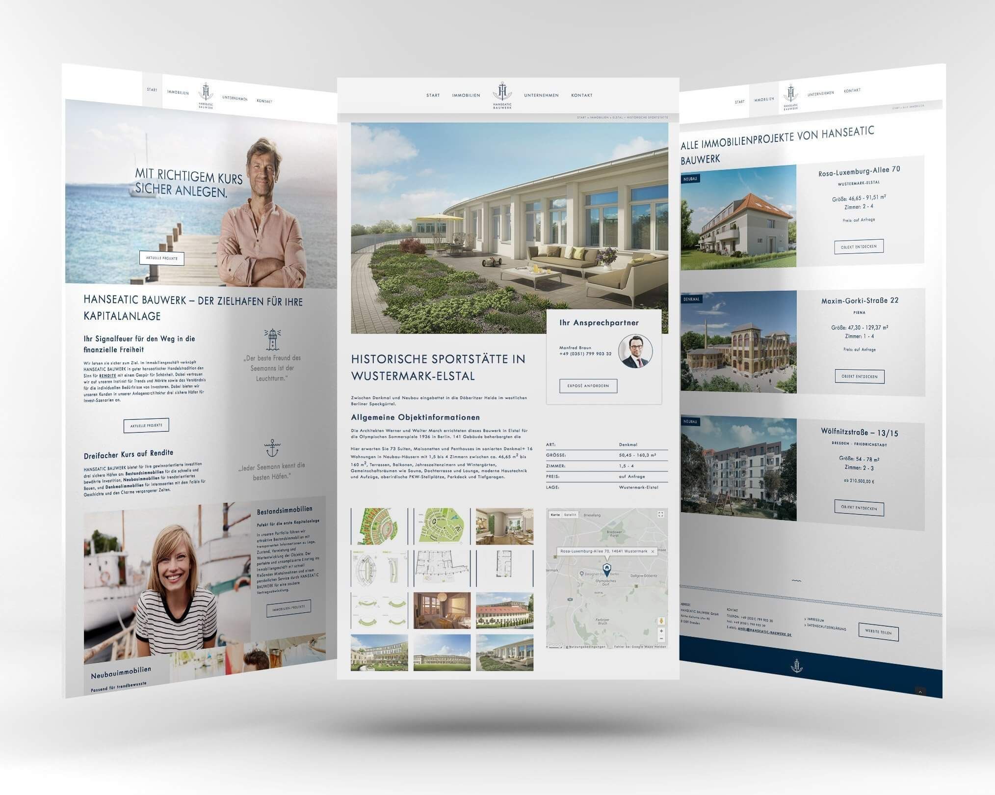 HANSEATIC BAUWERK: Website-Referenz