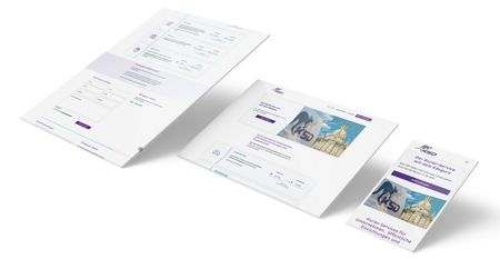 Kurier Modern Website - Projekt Vorschau