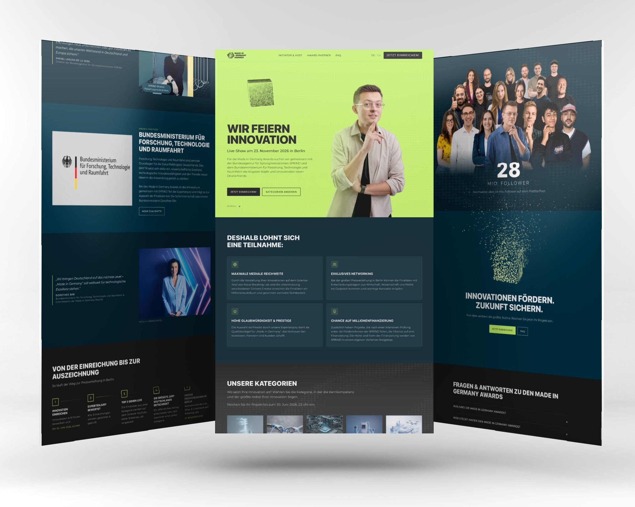 Made in Germany Awards Landingpage