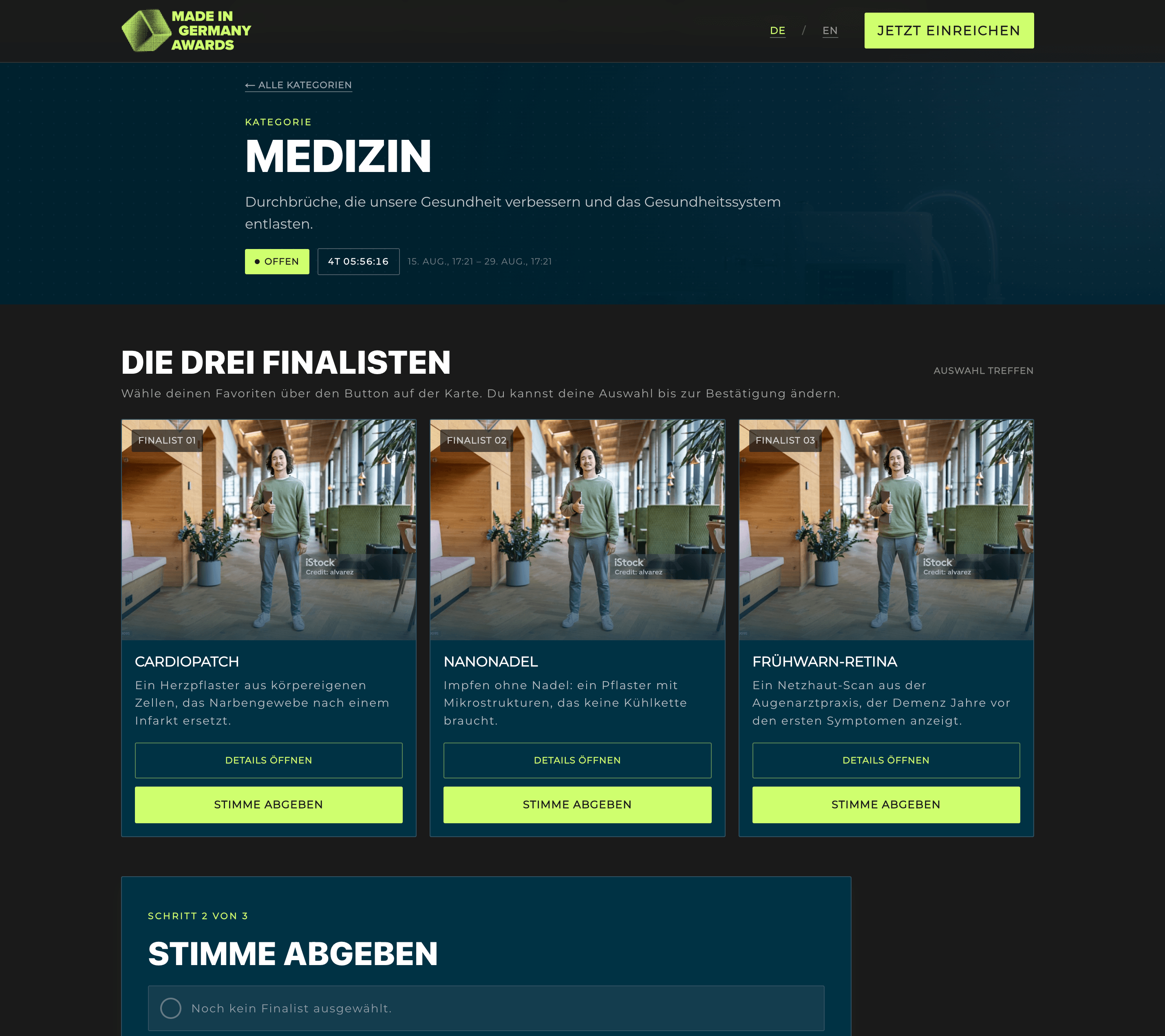 Dynamisches Frontend dank Astro Server Islands für das User Voting
