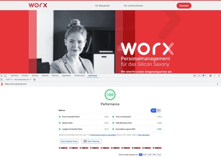 worx Personalmanagement - Projekt Vorschau